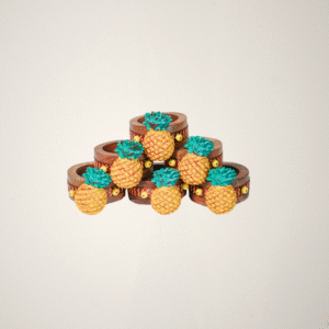Aros de servilletas Piña - Juego de 6