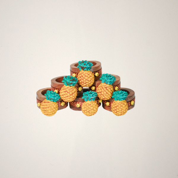 Aros de servilletas Piña - Juego de 6