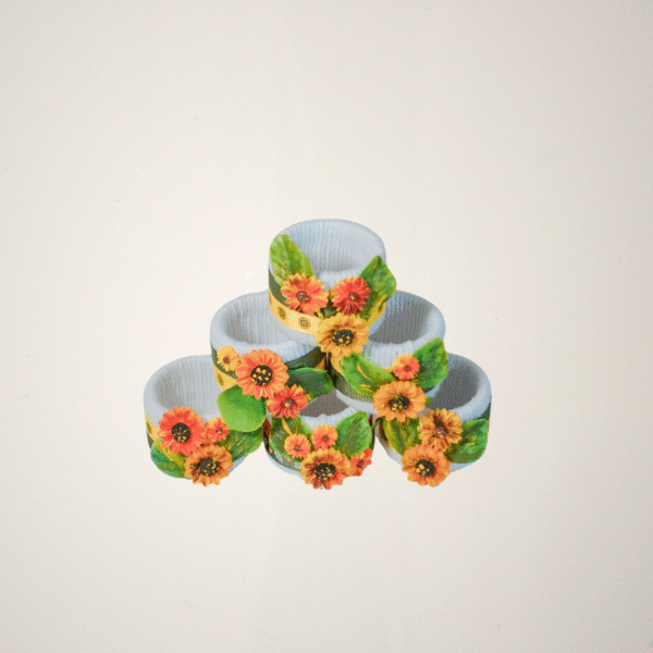 Aros de servilletas Girasoles - Juego de 12 - Image 2