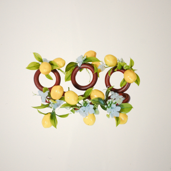 Aros de servilletas Limones - Juego de 6