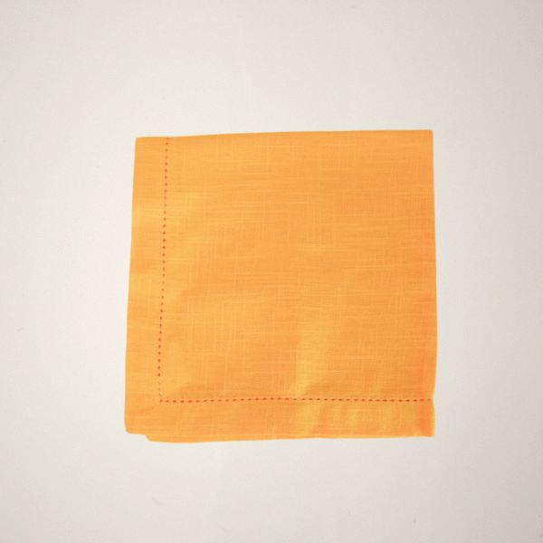 Servilletas de algodón Naranjas - Juego de 12