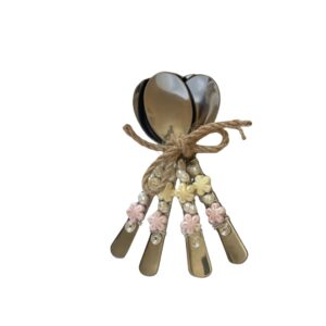Set de cucharas decoradas Mariposas Blancas - Juego de 6