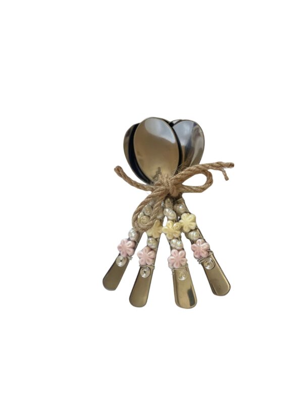 Set de cucharas decoradas Mariposas Blancas - Juego de 6